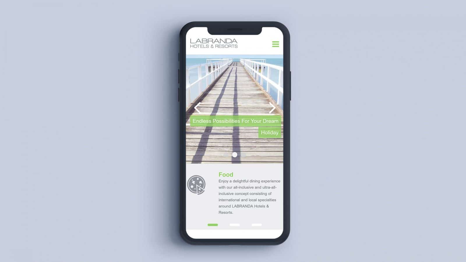Labranda Hotels iphoneX Mockup_01