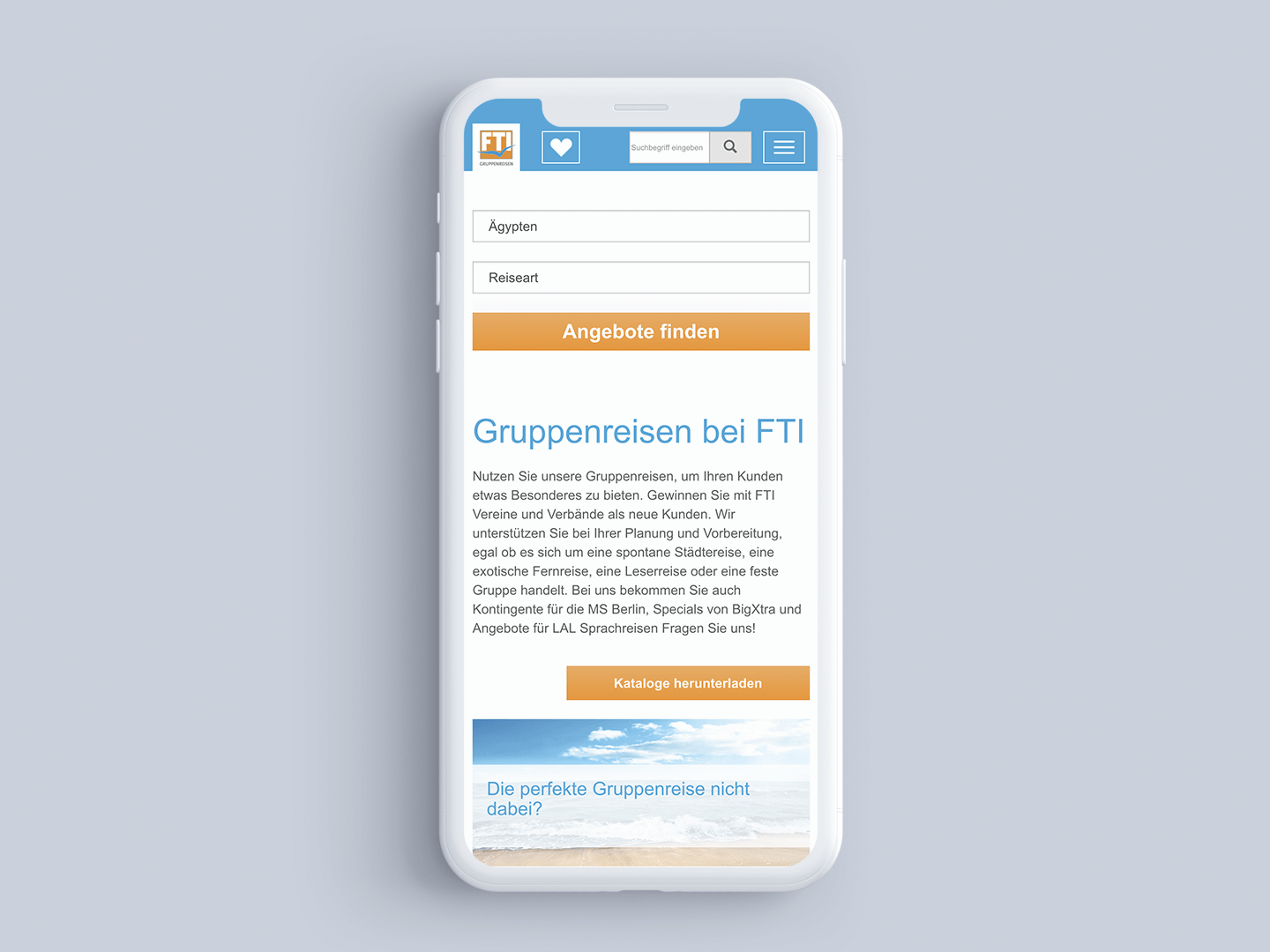 Gruppenreisen Smartphone