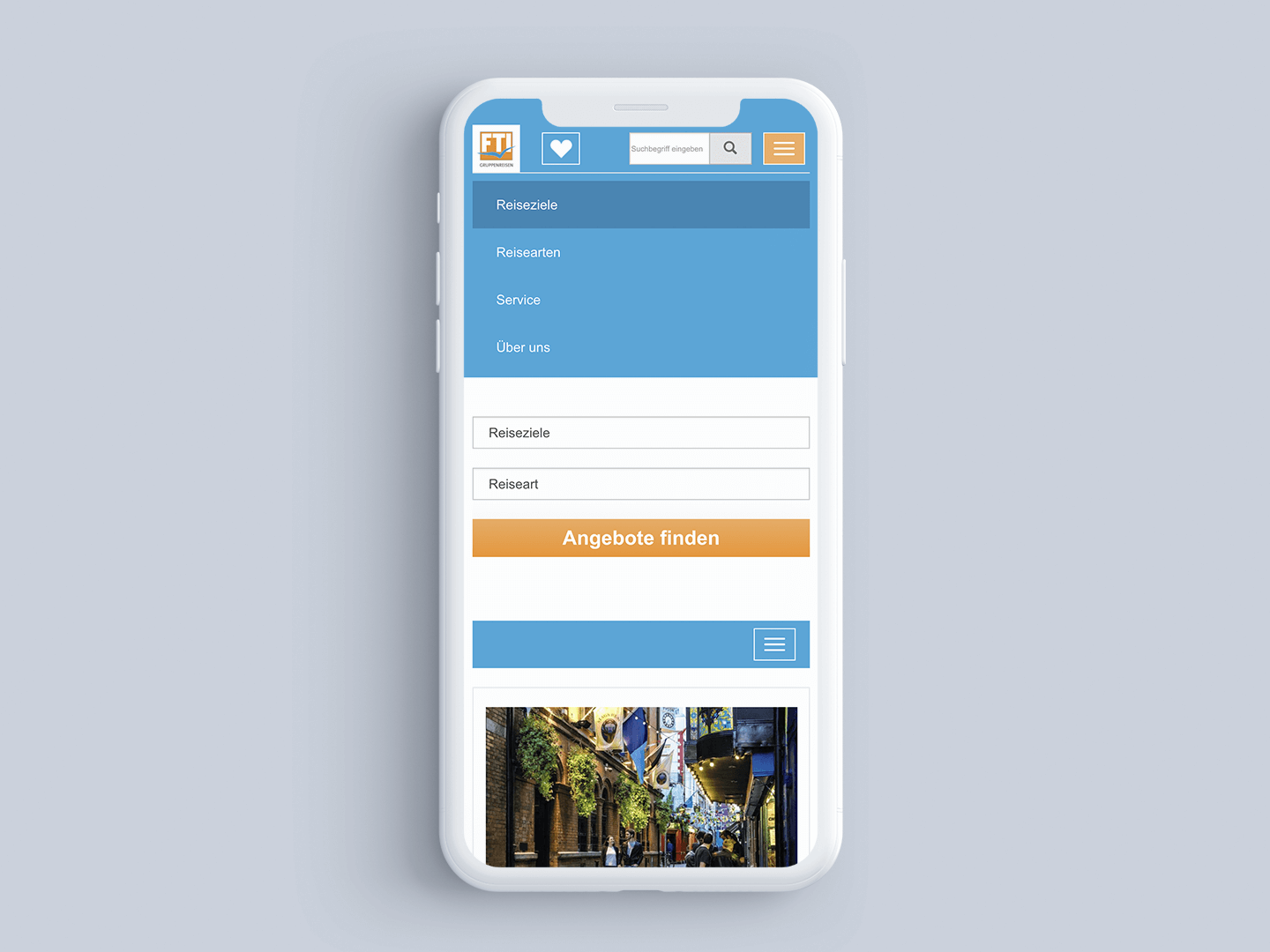 Gruppenreisen Smartphone