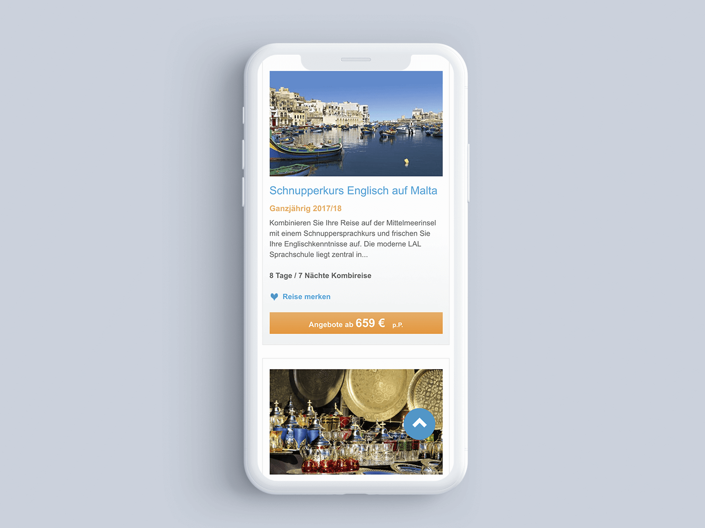 Gruppenreisen Smartphone